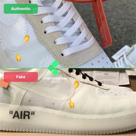 off white air force 1 volt fake